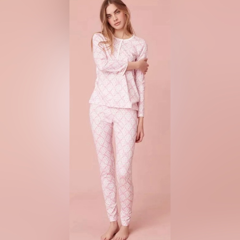 LoveShackFancy x Roller Rabbit Bow Pajama Set